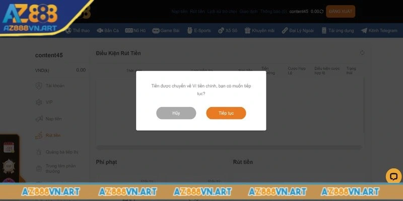 Các lỗi thường gặp khi rút tiền AZ888 và cách xử lý